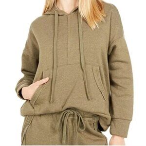 Free People Movement Work It Out Hoodie Army Green